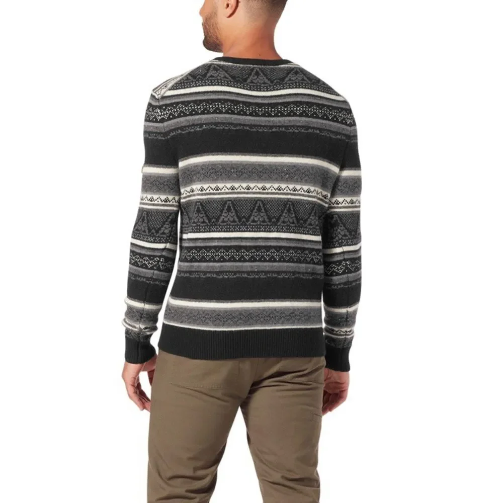Royal Robbins Sequoia Standard Fit wool blend fair isle sweater mens size medium